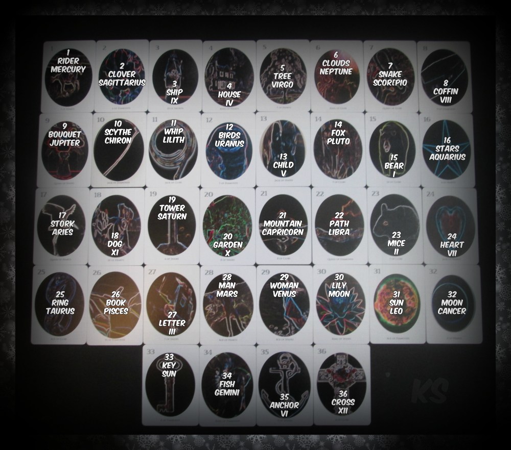 Lenny Astro Correspondences Karen Sealey - Night Tide Lenormand